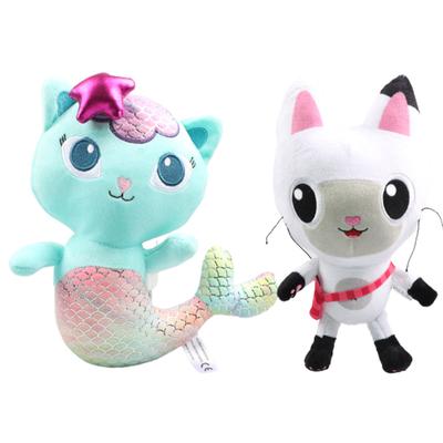 Gabby Dollhouse Plush Toy Cat Mermaid Cartoon Stuffed Animals Dolls Kids Birthday Gifts