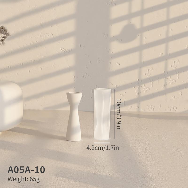 Svícny Silikonová forma na svíčky DIY svíčky Sádrový základ Ozdoba Forma na výrobu svíček pro domácí dekoraci Umístěte svíčky