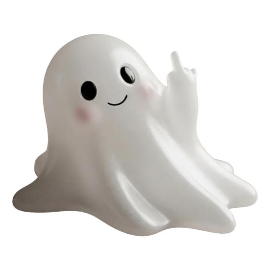 Zlobivý duch dekorace Halloweenská figurka ducha Pryskyřičné řemesla s dráždivými pózami Strašidelně roztomilé stolní ozdoby pro večírky
