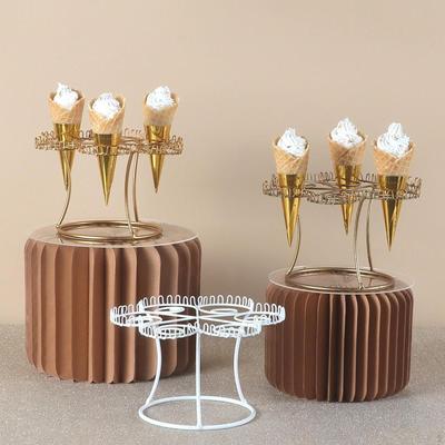 Support de présentoir à pop-corn Étagère à cupcakes 6 emplacements Unique Facile à utiliser Support professionnel pour crème glacée