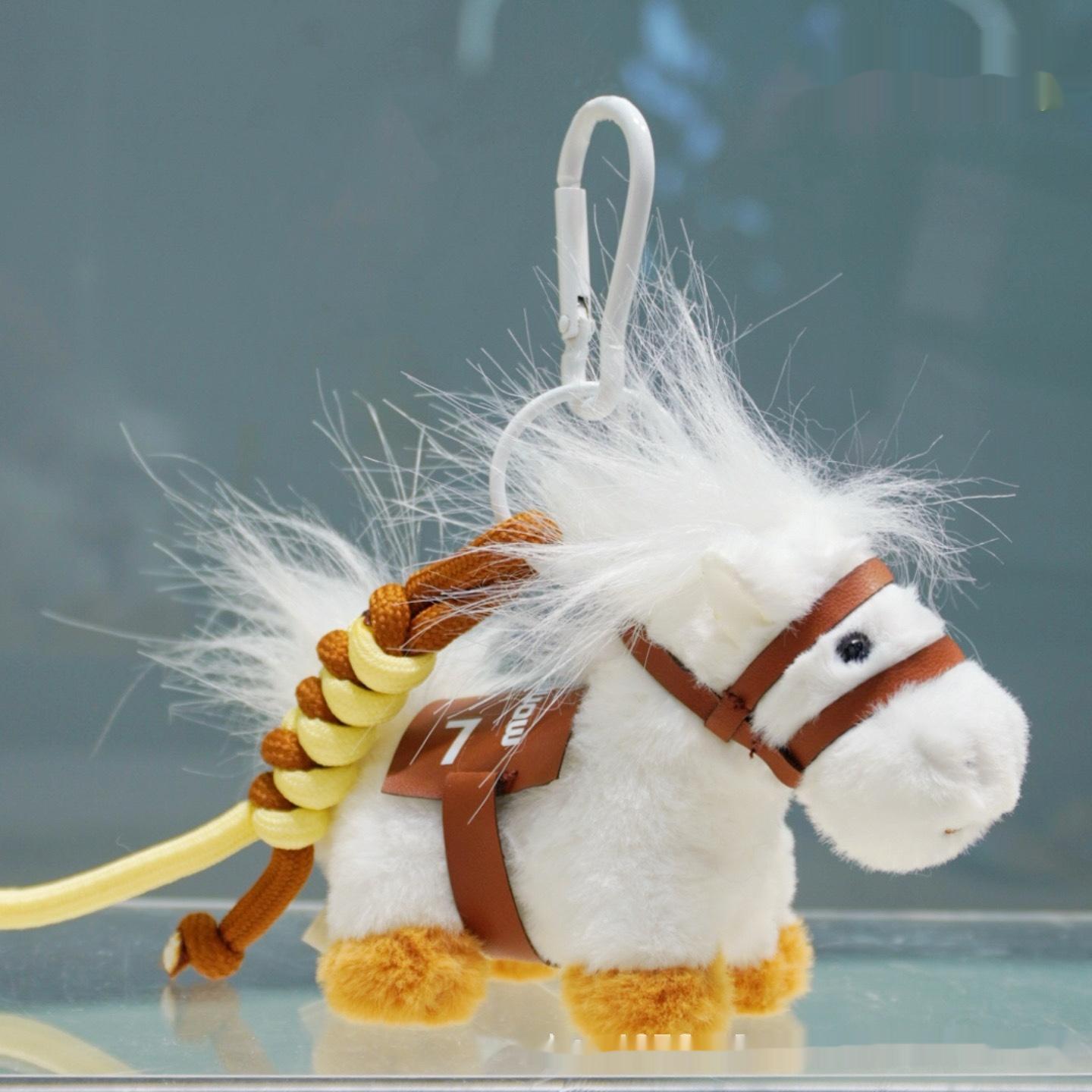 

Jinnew Year Of Horse Plush Pony Keychain Stuffed Cartoon Animal Plush Toy Bag Charm Key Accessory For Kids Women