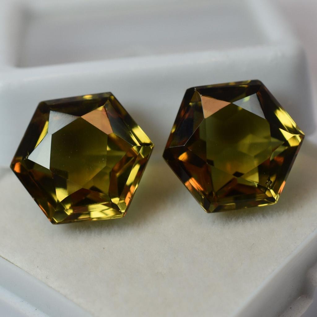 Natural Color Change Alexandrite 16 Ct Fancy Pair Certified Beautiful Gemstone
