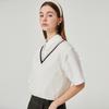 LIKK Cable V-Neck Knit Vest (White)_L4A1-Nv07K