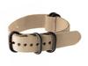 Rem N01 Nato Canvas till Klocka - Beige - 22Mm