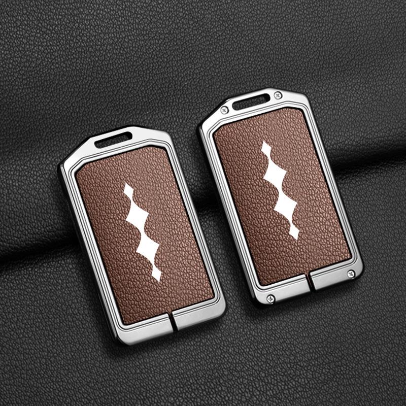 

Compatible Key Case for NFC Equation Leopard Car Models 5 & 8, Unisex Simple Design in Titanium Box Packaging
