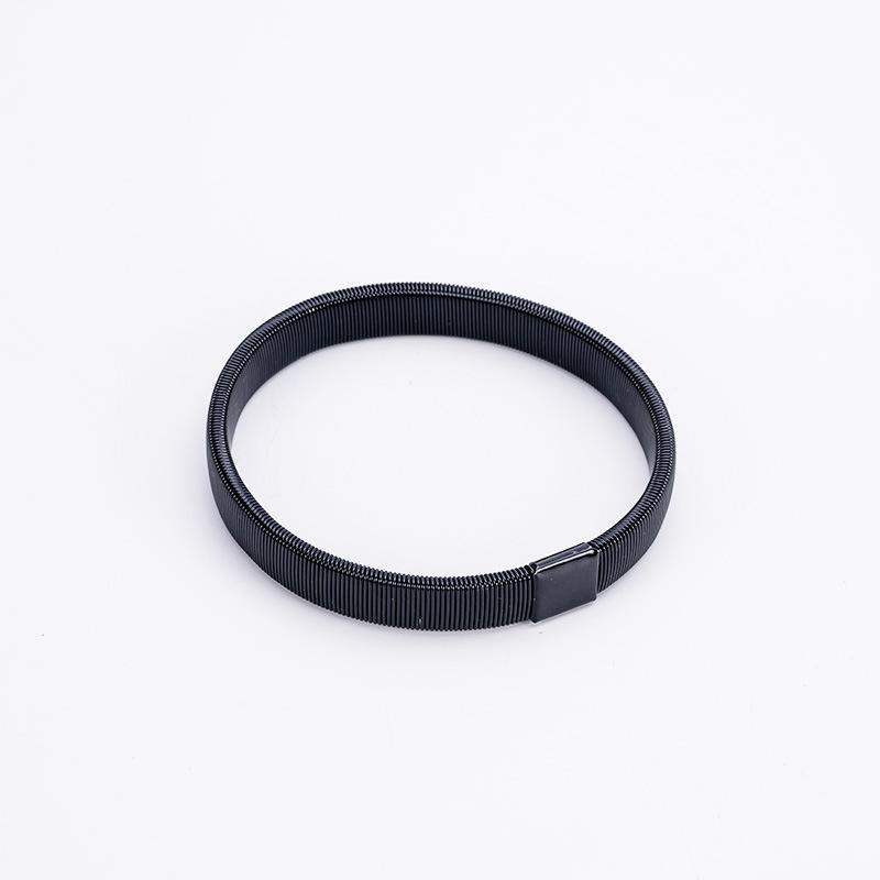 1PCS Metal Cuff Universal Armband Stretch Shirt Jacket Sweater Tightening Retractable Alloy Armband Non-slip Elastic Band