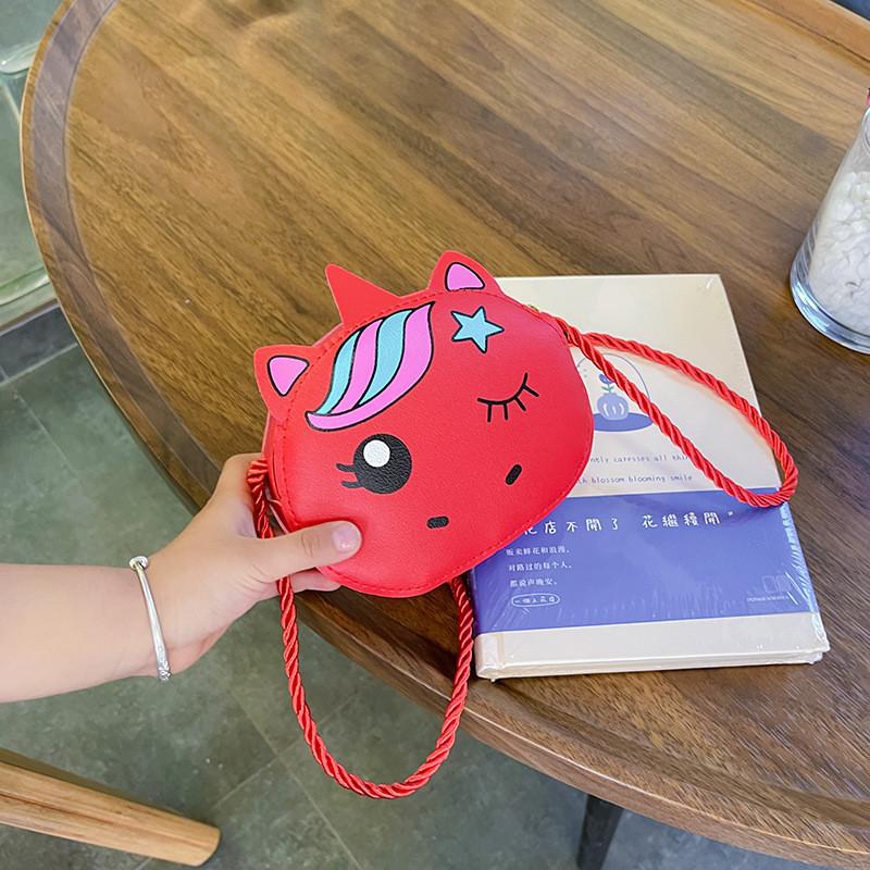 Adorable Pu Leather Unicorn Shoulder Bag For Kids Cute And Stylish Mini Crossbody