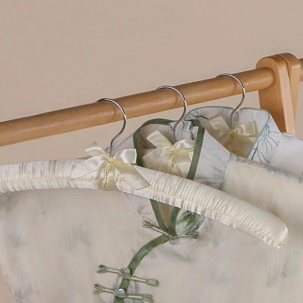 5PCS Non-slip Satin Padded Clothes Hanger Soft Sponge Clothes Hangers Clothing Store