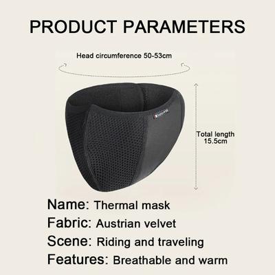 Breathable Anti Dust Balaclava Windproof Fleece Mask Reusable Unisex Thermal Headwear For Cycling Hiking Winter Athletic Gear