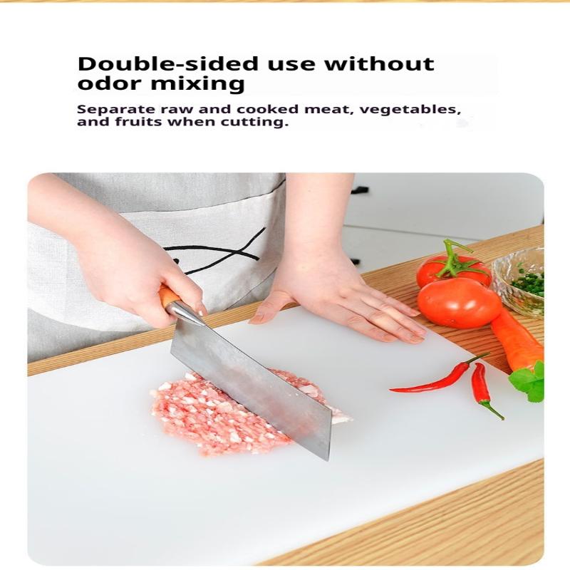 Těžká Silná Krájecí Deska PE 2CM Silná Plastová Krájecí Deska Protiskluzová Kuchyňská Podložka na Krájení