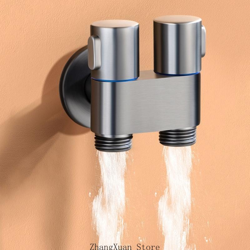 

Toilet Sink Dual-Control Valves Bathroom Water Heater Faucet Accessories 3XUF CN