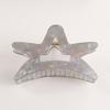 Hair Claw Hollow Five-Pointed Star Shape Hair Clip Medium Size Back Head Shark Hair Claw Anti-slip Teeth Strong Grip Hair