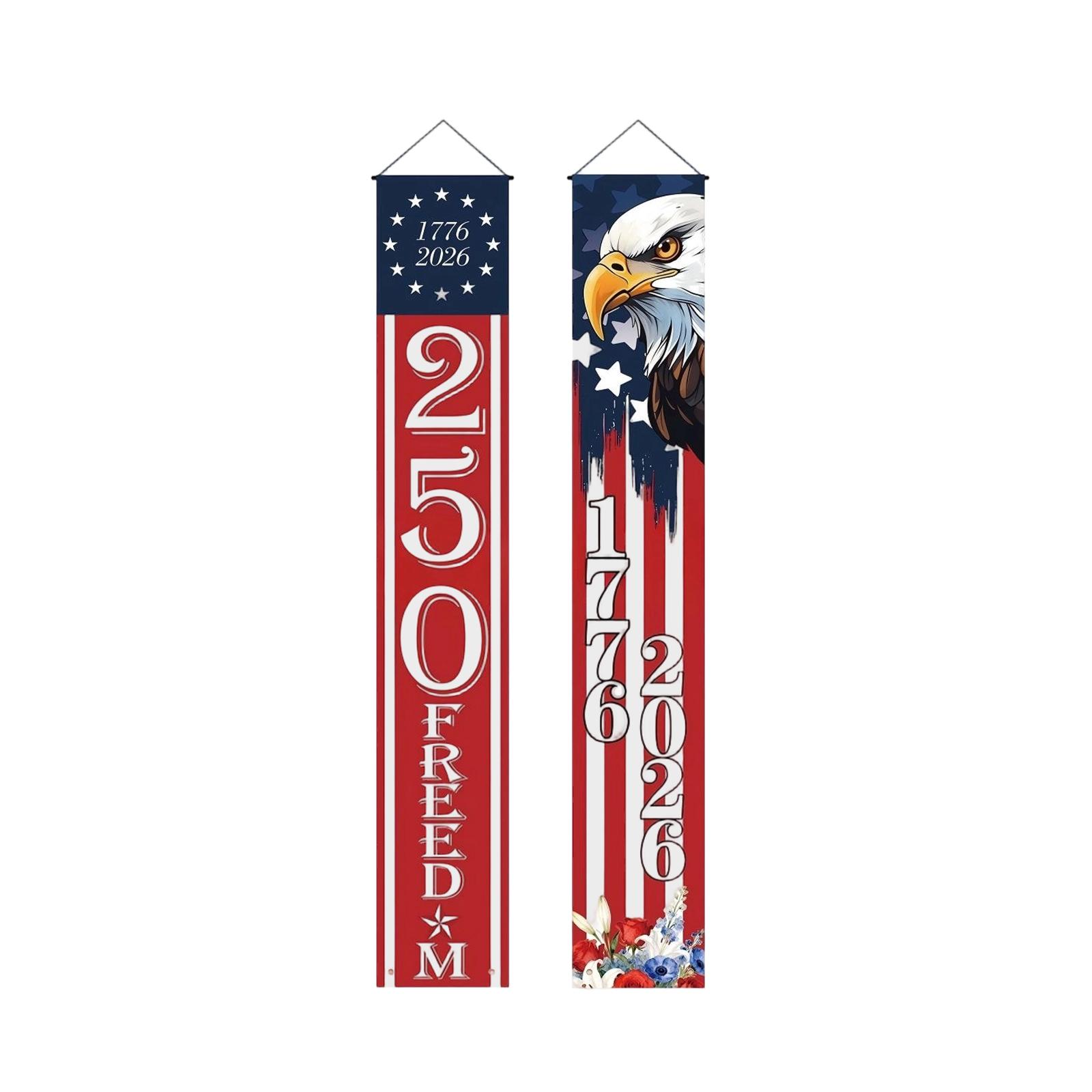 

Independence Day Celebration Party Decorations Door Couplets, Suitable For Family Gatherings And Party. One Size