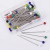 50/100Pcs DIY Sewing Crafts Pins Sewing Accessories Safety Pins Glass Ball Head Pins Mixed Colors Straight Quilting Needles Pin