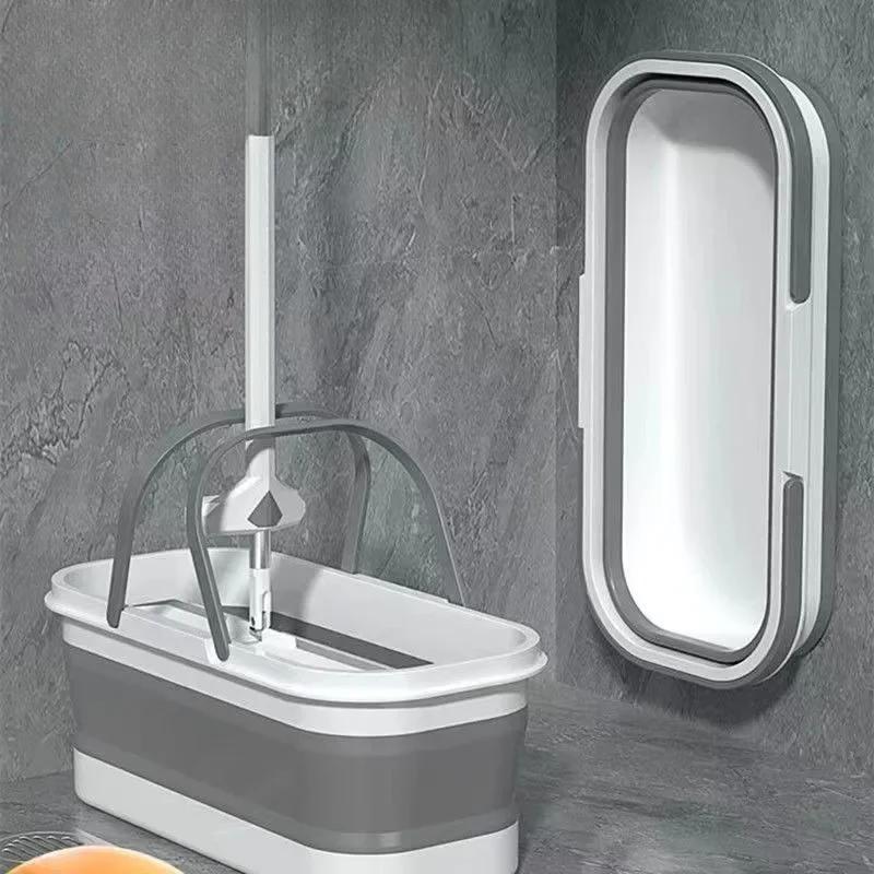 Big Cap Folding Mop Bucket Multifunctional Collapsible Bucket Handy Car Wash Fishing Camping Cleaning Home Items