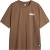 Li-Ning Anti-Five Series Printed Letter Round Neck Comfortable Breathable Loose Short Sleeve T-Shirt Men T-Shirts Brown AHSU149-5