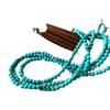 Retro Artificial Turquoise Collarbone Chain Necklace Neck Chain Light Luxury Niche Design Sense Beaded Necklace