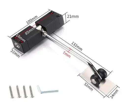 20-40kg Automatic Mounted Spring Door Closer Stainless Steel Adjustable Surface Close