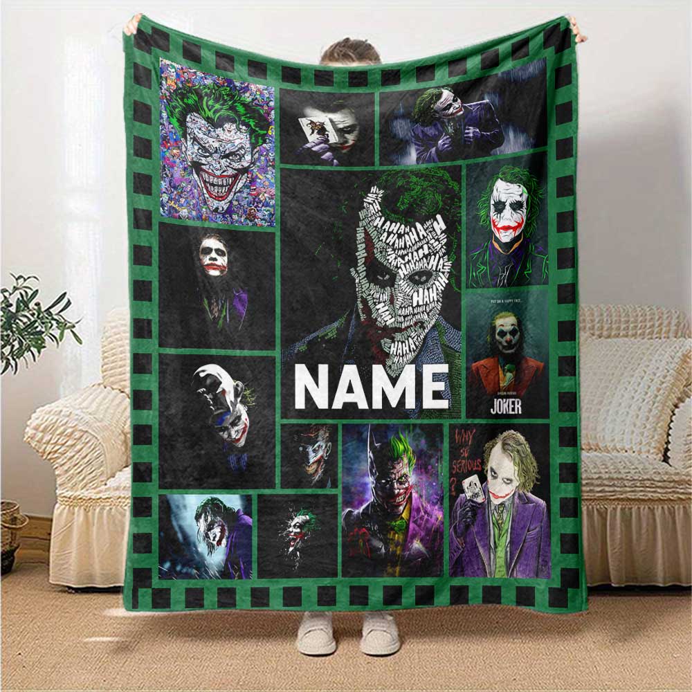 Like Warner Bros. Movies (4) Customize Your Name Blanket Throw Customizable Blanket Soft & Cozy Great for Home Decor Bed Sofa Chair