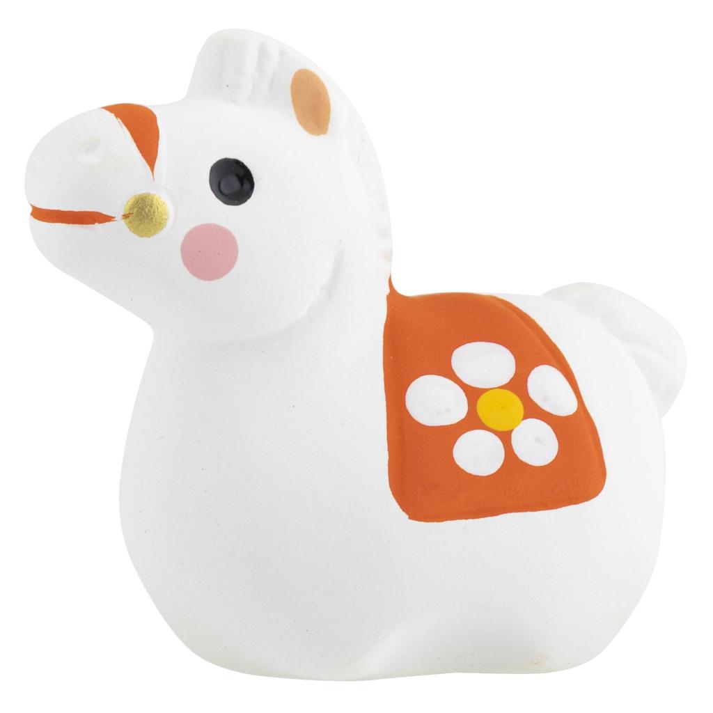 Seto Pottery Company 2026 Zodiac Figurine - Compact Horse Ornament - New Year's Decoration - Good Fortune - Twelve Zodiac Animals - Shohogama S09