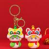 Resin Snake Year Keychain Blessing Chinese New Year Pendant Lucky Snake Key Ring  Friends