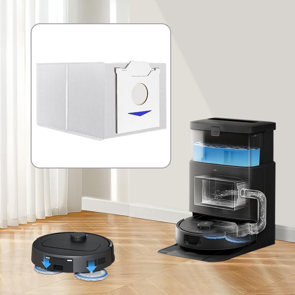 Dust Bags Replacement For Ecovacs DEEBOT N30 Pro N30 Omni N30 Pro Omni Sweeping Robot Vacuum Cleaner Dust Collection Rubbish Bag