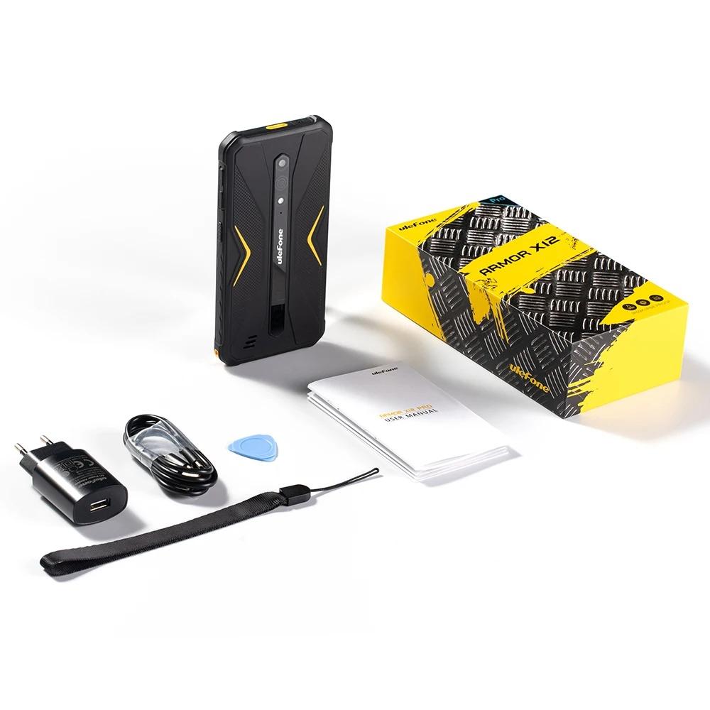 Ulefone Telefon Robust Armor X12 Pro 4G Android 15 Smartphone Până la 10GB+64GB 4860mAh 5.45" NFC Global Slot pentru 3 Carduri