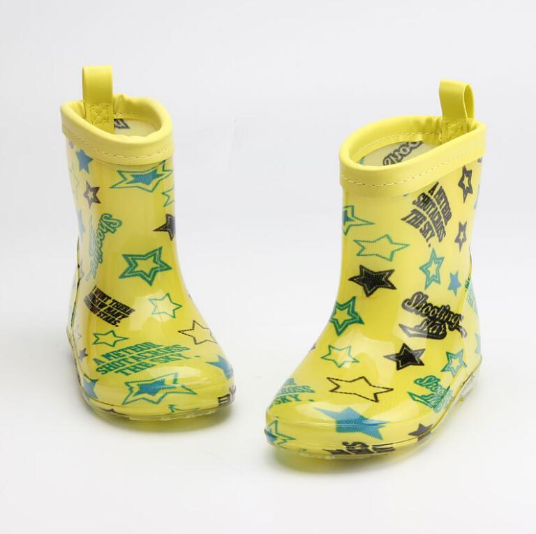 

NEW Cartoon Bow Rain Boots Kids for Boy Girls Rain Boots PVC Water Shoes Children Cartoon Shoes Waterproof Rainboots 26