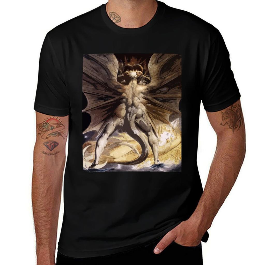 The Great Red Dragon by William Blake T-Shirt man t shirt heavy cotton man t shirt designer man t shirt graphic T-Shirt