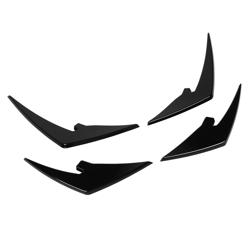 4pcs Front Bumper Splitter Fins ABS Light Weight Front Bumper Body Spoiler Canards Trim for M3 M4   G81 G82 G83