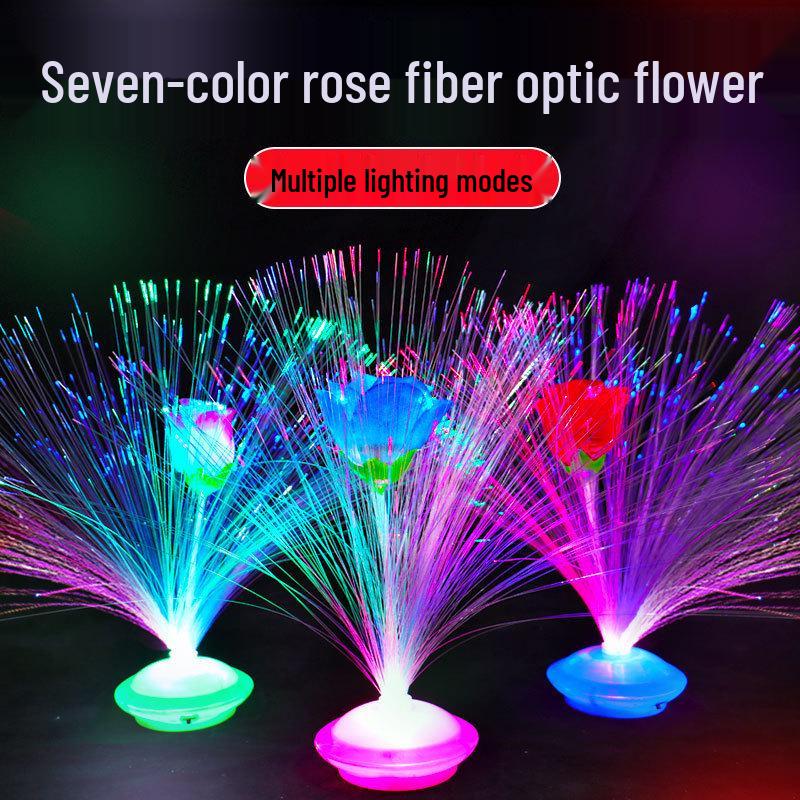 

Красочная мигающая гипсофила, волоконно-оптический светильник в виде звезды - светящаяся ночная игрушка