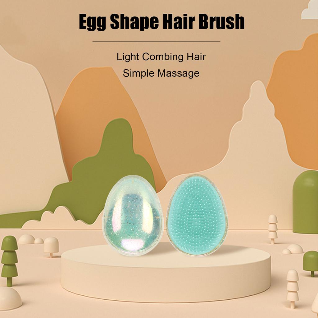 Eiförmige Haarbürste Nass- und Trockenanwendung Tragbar Kopfhautmassage Entwirrende Haarbürste Kamm für Zuhause Salon