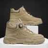 Fashion Men's Mountaineering Short Boots 2025 Fashion Retro Rotating Button High Top Thick Sole Sports Shoes Outdoor Travel Casual Shoes