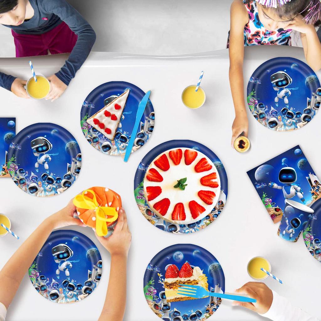 Astrobot Cartoon Space Robot-Themed Birthday Party Supplies: Banners and Party Decorations