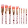 New 10 Makeup Brush Set Full Marble Beauty Tool Set Brush Blush Eyeshadow Brush