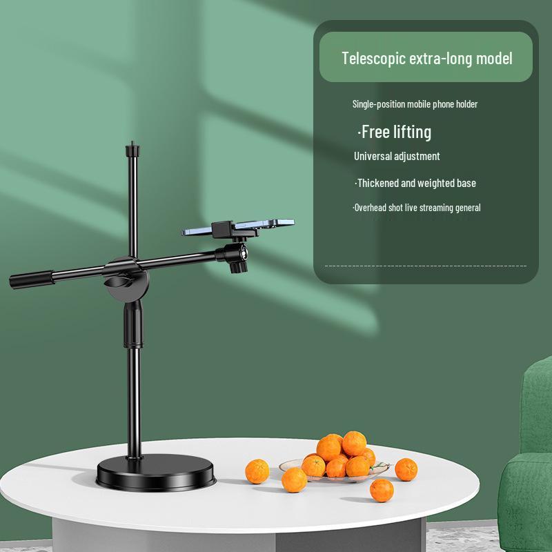 Desktop Phone Holder with Fill Light for Photography & Live Streaming