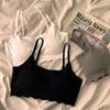 Ice Silk Bra Solid Color Women's Fashion Simple Skin Friendly Yoga Exercise Breathable Sleep Bra No Steel Rim Underwear