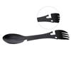 5 In 1 Portable Multifunction Spoon Fork Bottle Can Opener Sawtooth Cutter For Camping Picnic