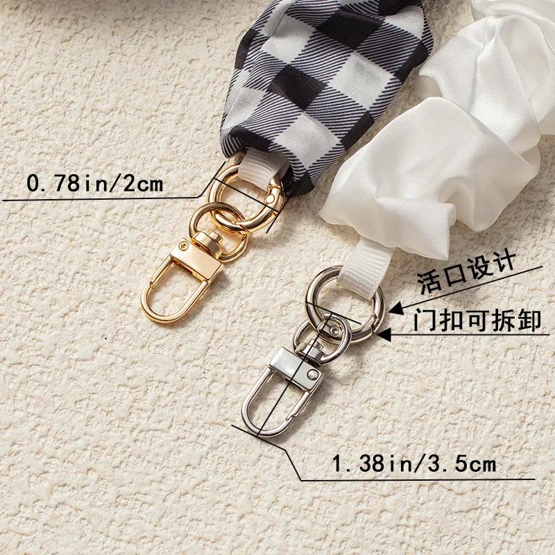 Braccialetto con Laccetto da Polso per Telefono Monocolore per Donna Ragazza Creativo Elastico Forma Scrunchy Cordino per Telefono Cellulare Accessori
