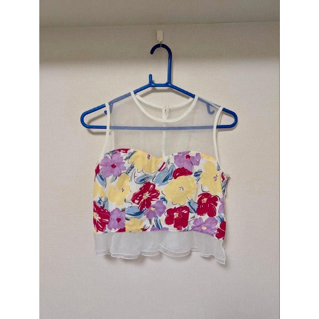 lilybrown flower print tank top