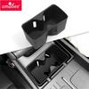 For Hyundai Santa Fe 2026 2026 Water Cup Holder Car Accessories Silicone Shock-Absorbing Drinks Holder Storage Box Tidying Tray