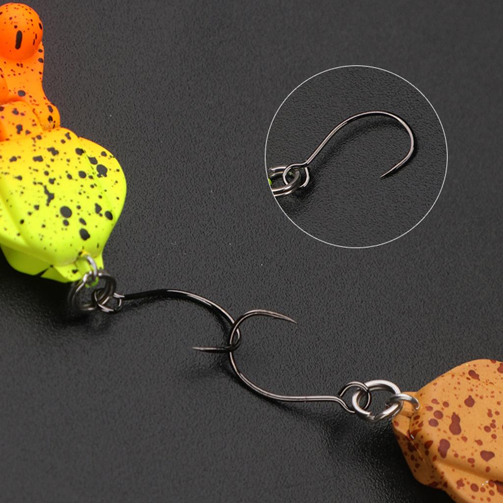 2-teilige Angelköder Harter Swimbait Jigging Meeresangelköder Kleiner Angelköder Einzelhaken Meeresangelzubehör