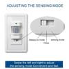 SLS 180 Degree Wall-Mounted Infrared Motion Sensor Light Switch Single Pole PIR Detector Human Body Movement ABS PC Durable 9m