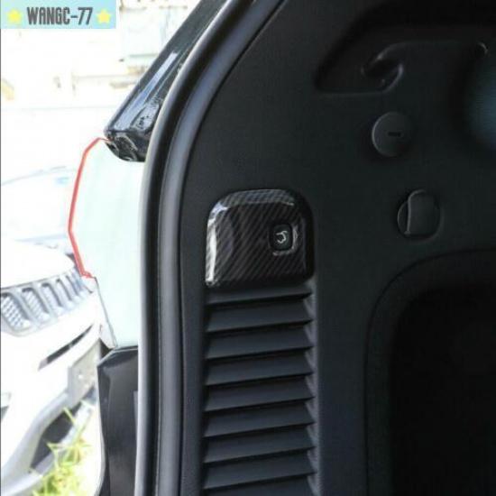 Carbon Fiber Interior Rear Trunk Switch Cover Trim For Dodge Durango 2011-