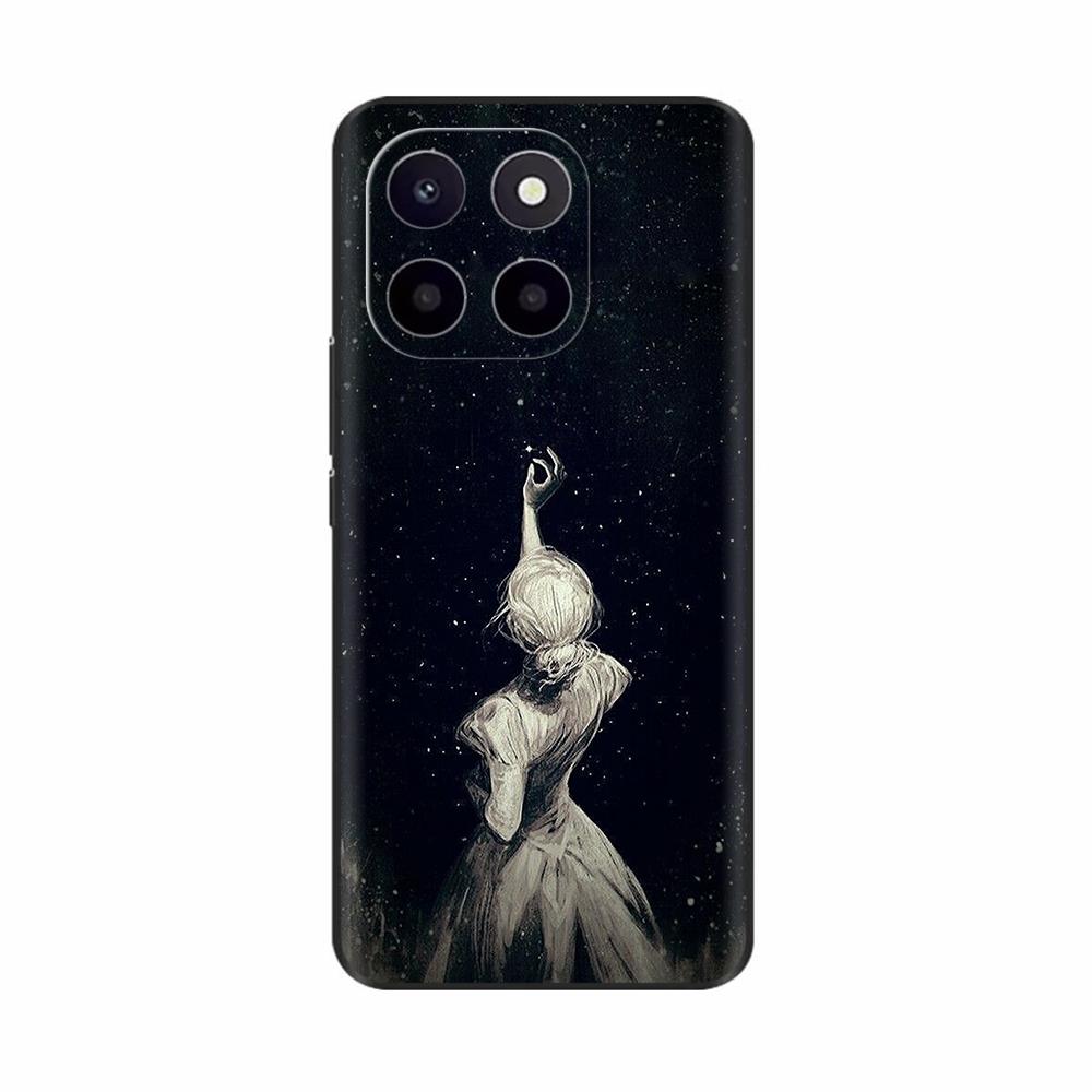 Pro Honor X6c Pouzdro Roztomilé TPU Silikonové Pouzdra na Telefon Pro Honor X6c Zadní Kryt HonorX6c X 6C Tištěná Květina Měkký Silikon Coque Fundas
