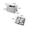 Yamazaki Jitsugyo 10169 Toy storage that can also be used as a play mat, Light gray, Assembled: W42 x D28 x H25cm (handle not included) Tower,