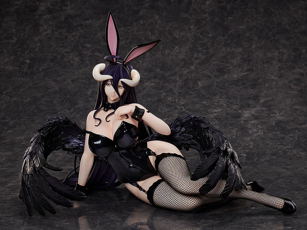 Plastová malovaná hotová figurka Overlord Albedo Black Bunny Ver. 1/4