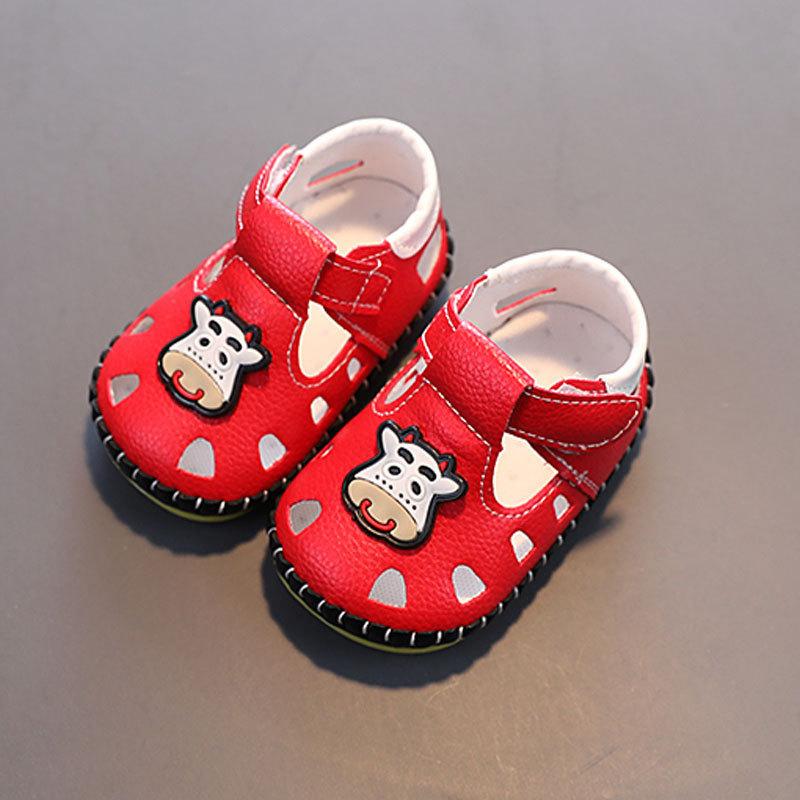 Baby Toddler Cartoon Soft Sole Shoes For Crawling And Walking Boys Girls Comfortable Synthetic Leather