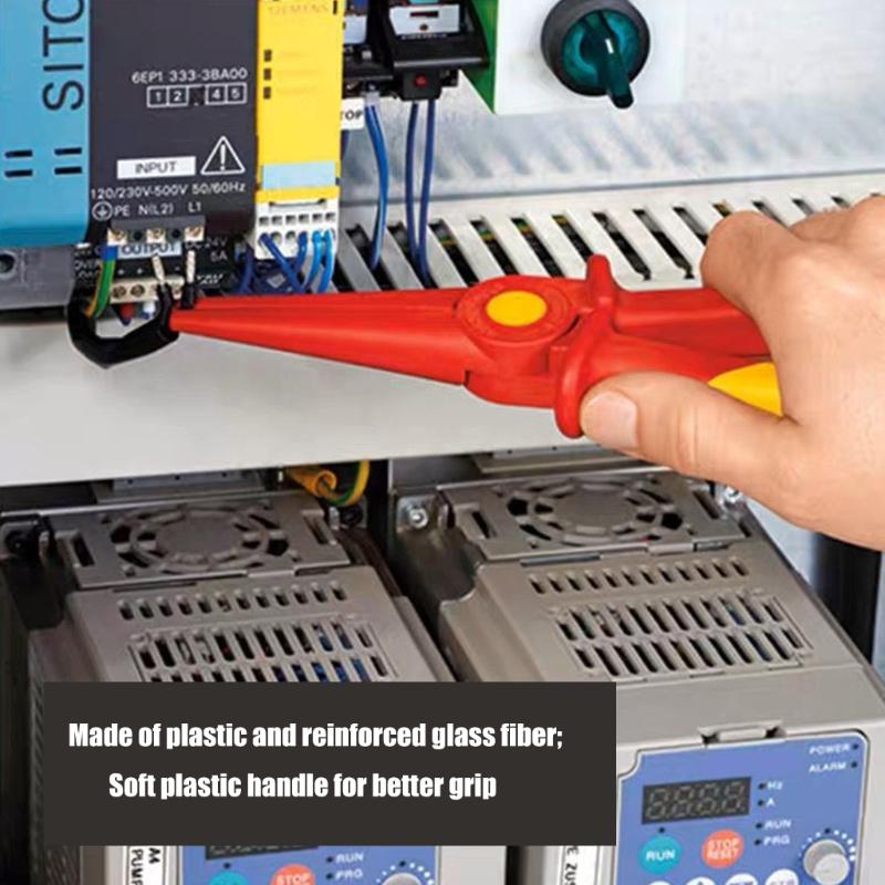 Multipurpose 1000V Insulated Plastic Pliers with Ergonomic Handle for Electrical Craft Projects Instrument Installation