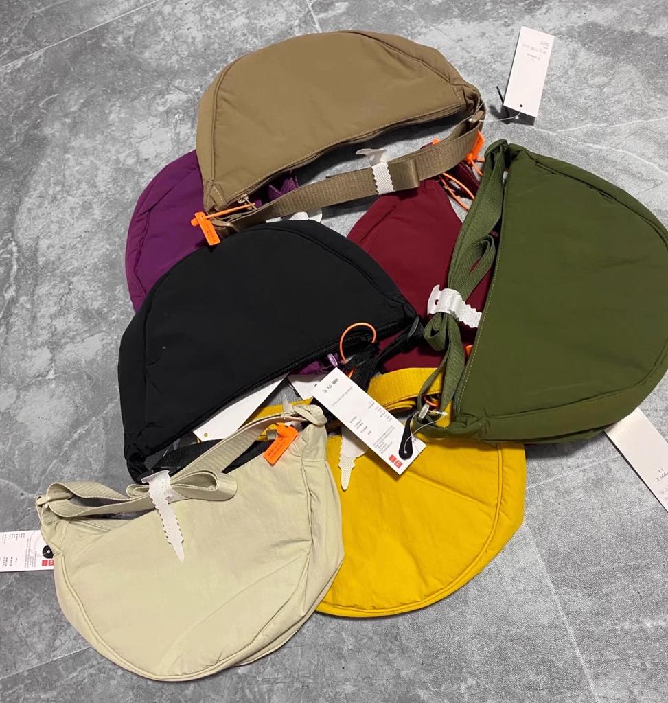 Free Shipping: Japanese Style Crossbody Dumpling Bag - Lightweight, Adjustable Shoulder Bag for Men and Women